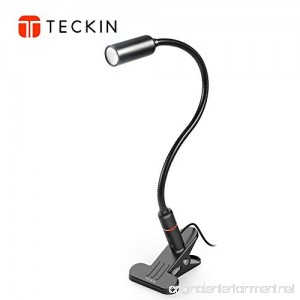 Desk Lamp LED Reading Light TECKIN 4W Eye-Caring Clip-on Book Light Touch Control Dimmable Table Lamps with 3 Brightness Levels and Flexible Neck Perfect for Bookworms (Not Rechargeable) - B07DD8MSNC