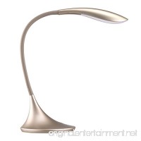 Gooseneck Dimmable LED Desk Lamp  3-Level Touch Sensitive Control Table Reading Lamp  Sleek Swing Arm Office Desk Lamp  Eye-Caring Craft Task Light with Natural Light  Gold - B07BS14RLW
