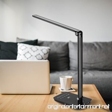 LE Dimmable LED Desk Lamp 3 Modes Table Light 7 Level Brightness Adjustable 8W Touch Control Panel Eye-care Folding Reading Relaxing Studying Bedroom Bedside Office Black - B00MHLIH46
