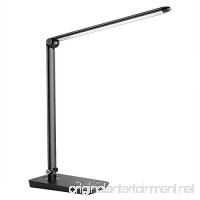 LE Dimmable LED Desk Lamp  3 Modes Table Light 7 Level Brightness Adjustable 8W Touch Control Panel Eye-care Folding Reading Relaxing Studying Bedroom Bedside Office Black - B00MHLIH46