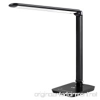 LE Dimmable LED Desk Lamp  7 Dimming Levels  Eye-care  8W  Touch Sensitive  Daylight White  Folding Desk Lamps  Reading Lamps  Bedroom Lamps (Black) - B00MHLIGCY