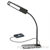 LED Desk Lamp Reading Light - HQOON Eye-care Bed Reading Lamp Including USB Charging port  Touch Control 3 Lighting Modes  Idea for Bed  Table  Office and Study Use - B073F4XNHQ