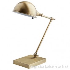 Stone & Beam Vintage Task Lamp with Bulb 14 H Antiqued Brass - B075X2G512