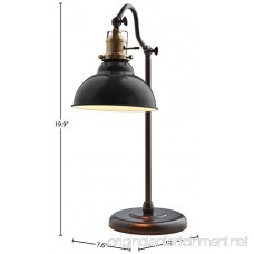 Stone & Beam Walters Vintage Task Lamp with Bulb 19.9 H Black - B075X2XZ8X