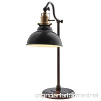 Stone & Beam Walters Vintage Task Lamp with Bulb  19.9" H  Black - B075X2XZ8X