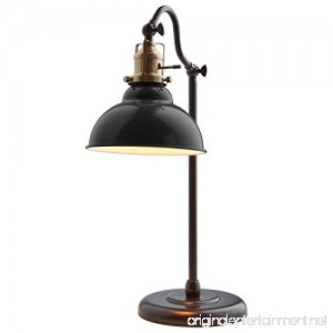 Stone & Beam Walters Vintage Task Lamp with Bulb 19.9 H Black - B075X2XZ8X