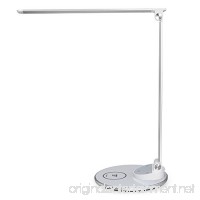 TaoTronics Eye-Caring Metal LED Desk Lamp with Fast Wireless Charger for iPhone and Samsung  5 Color Modes with 5 Brightness Levels  USB Port  Touch Control  Philips Enabled Licensing Program - B07D46Z1G9