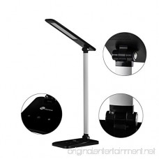 TaoTronics TT-DL08 LED Desk Lamp Dimmable LED Table Lamp Cool White Reading Light Eye-caring Book Light (3-Level Dimmer Touch-Sensitive Control Night Light Glossy Black 6W) - B00M7TVSG2