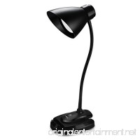 TUXWANG LED Desk Lamp Eye Caring Touch Control 3 Lighting Modes Table Reading Light with Phone Stand Holder  2-in-1 Stand on Own & Clip Everywhere  3W (USB Cable Without Adapter) - B0759FVSX1