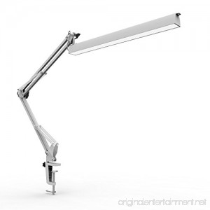 YOUKOYI A16 LED Desk Lamp Swing Arm Architect Lamp Drafting Table Lamp Clamp Can be Power by USB Eye-caring 3 Level Dimmer White - B01EWKXHZS