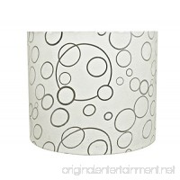 Aspen Creative 31088 Transitional Hardback Drum (Cylinder) Shaped Spider Construction Lamp Shade in White  12" Wide (12" x 12" x 10") - B071YBMSFT