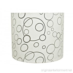 Aspen Creative 31088 Transitional Hardback Drum (Cylinder) Shaped Spider Construction Lamp Shade in White 12 Wide (12 x 12 x 10) - B071YBMSFT