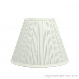 Aspen Creative 59101 Transitional Pleated Empire Shape UNO Construction Lamp Shade 10 Wide 5 x 10 x 8 Off White - B0764DS433
