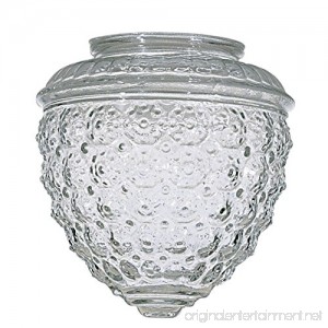 Clear Pineapple Glass Shade - 3-1/4-Inch Fitter Opening - B0018A9KWK