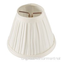 Darice Pleated Cloth Covered Lamp Shade  2.5-Inch by 4-Inch by 5-Inch  Ivory - B0026HSXZO