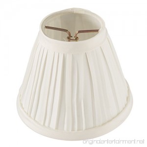 Darice Pleated Cloth Covered Lamp Shade 2.5-Inch by 4-Inch by 5-Inch Ivory - B0026HSXZO