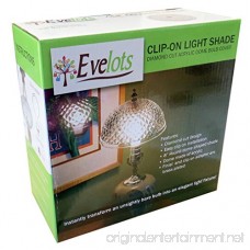 Evelots Set of 2 Clip On Shade Diamond Cut Acrylic Dome Light Bulb Fixture - B079SK56H8
