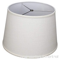 FenchelShades.com Lampshade 14 Top Diameter x 18 Bottom Diameter x 12 Slant Height with Washer (Spider) Attachment for Lamps with a Harp (Burlap Off White) - B06XGTY5SQ