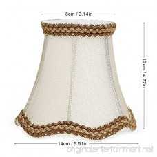 Fuloon Modern European Style Droplight Wall Lamp Candle Chandelier Lamp Shade Golden 6 pcs Set (Golden) - B01GCHDEXY