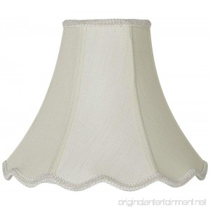 Imperial Creme Scallop Bell Lamp Shade 5x12x10 (Spider) - B005K8LCV8
