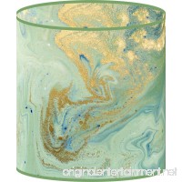 LampPix 10 Inch Custom Printed Table Desk Lamp Shade Marble Green (Spider Fitting) - B074B5DYST