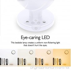 LED Night Light for Kids Dimmable Bedside Lamp Intelligent Rechargeable Multifunctional Camping Lantern with Smart Touch Control Portable Handle and 4000mAh Power Bank for Cellphone (White) - B07DYNBKNL