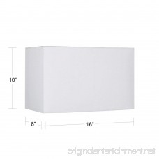 Off-White Rectangular Hardback Shade 8/16x8/16x10 (Spider) - B0053Y5O9U
