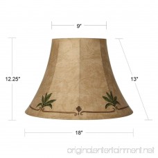 Palm Leaf Faux Leather Lamp Shade 9x18x13 (Spider) - B0000DKNF3
