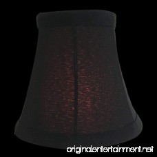 Royal Designs Chandelier Lamp Shades 3x 5x 4.5 Soft Bell Black Clip-On Set of 6 (CSO-1024-5BLK/WH-6) - B00QUA7AJS