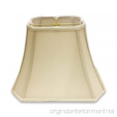 Royal Designs DSO-68-16BG Rectangle Bell Cut Corner Designer Lamp Shade (6.25 x 8) x (11 x 16) x 12 16 in. Beige - B075RKY3Q7