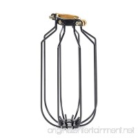 Rustic State Drop Vintage Design Metal Light Cage Guard – Decorative Lamp Shade Black - B07B3WG74Q