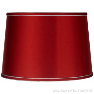 Sydnee Satin Red Drum Lamp Shade 14x16x11 (Spider) - B00BP98S7M