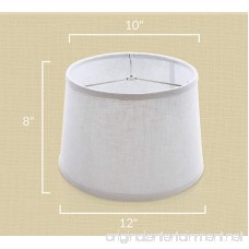 Traditional Lamp Shade Covers | Linen Drum Shaped Lamp Shade | Lampshades for Desk Lamp Standing Lamp or Bedside Lamp | Off-White Lamp Shades for Bedroom and Living Room | Lamp Replacement - B075R9NM65