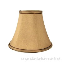 UNO Fitter Small Dark Goldenrod Fabric Lampshade 5" x 10" x 8" - B076L7CZTR
