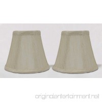 Urbanest 1100852a Set of 2 Cream Chandelier Mini Lamp Shades 5-inch Bell Clip On - B00ESK20CO