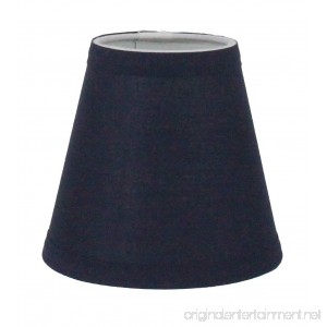 Urbanest Navy Blue Cotton Chandelier Lamp Shade 3-inch by 6-inch by 5-inch Clip-on Hardback - B01M13PNDK