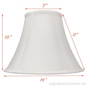 White Bell Hand Made Fabric Lampshade 7 x 14 x 11 (Spider) (Pack of 1) - B06XD6H8R7