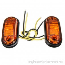 2W Side Marker Lights Lamps For Car Truck Trailer Plastic Car Side Marker Lamps/Brake Signal Decoration Lamps 10~30V (2PCS) (Color : Red) - B07FF5LT39