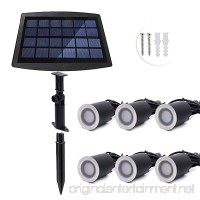 6 LED 3000K/4000K Solar Powered Ground Lights Outdoor Lamp Waterproof LED Solar Path Lights For Yard Driveway Lawn (Color : Natural white) - B07FF2T8RK