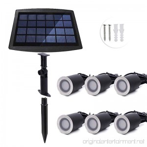 6 LED 3000K/4000K Solar Powered Ground Lights Outdoor Lamp Waterproof LED Solar Path Lights For Yard Driveway Lawn (Color : Natural white) - B07FF2T8RK