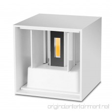 6W Waterproof Cube COB LED Light Wall Lamp Modern Home Lighting Decoration AC 110-240V 1PCS (Color : Cool White) - B07FF2QT89