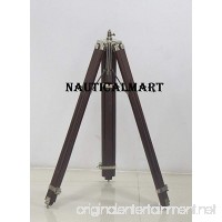 Antique Chrome Finish Wooden Lamp Stand Shade Floor Tripod Adjustable Vintage - B07FF5X7BZ