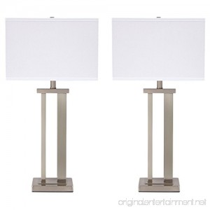 Ashley Furniture Signature Design - Aniela Table Lamps - Set of 2 - Silver Finish - B072VKSTQK