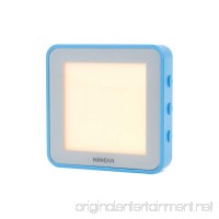 First O-Lite Baby Night Light  USB Rechargeable Cute Design OLED Night Lamp with with Music  Brightness Adjustment  Vibration Control for Bedroom  Baby Nursery  Adults-Blue Warm White Light - B071CWCLZN