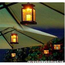 Home House Outdoor Candle Lantern Ni-Cd Solar Powered Landscape Umbrella Lantern Hang Lamp LED Bulbs Light 1pcs - B07FF7V892