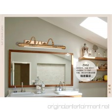 MOMO LED mirror headlight damp-proof bathroom anti-rust retro mirror cabinet lamp dresser lamp Golden 11W - B07FPB4PPX