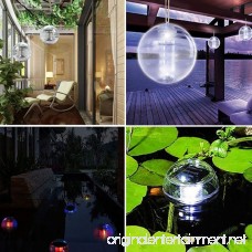 RGB Solar Power Water IP65 Waterproof Floating Pool LED Light Garden Yard Lawn Lamp Color Changing Hanging Lantern Light Lamp 1pcs - B07FF341GJ