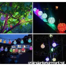 Solar Powered Ball Lamp Magic LED RGB Ball Outdoor Garden Colorful Night Light Yard Party Hang Tree Decor Lights 1pcs - B07FF72DLW