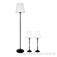 Urbanest Orleans 3-piece Lamp Set with Soft Pleated White Shades  Oil-rubbed Bronze… - B00FG8N7BU
