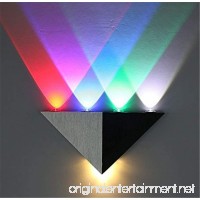 Wall Lamp Aluminum Triangle High Power Led Modern Home Lighting Lndoor Outdoor Party 1PCS (Color : RGB) - B07FF5GZSQ